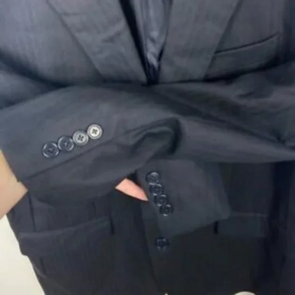 Brooks Brothers 1818 Madison Navy Blue 100% Wool Blazer Size 42R 36W Sports Coat - Picture 11 of 11